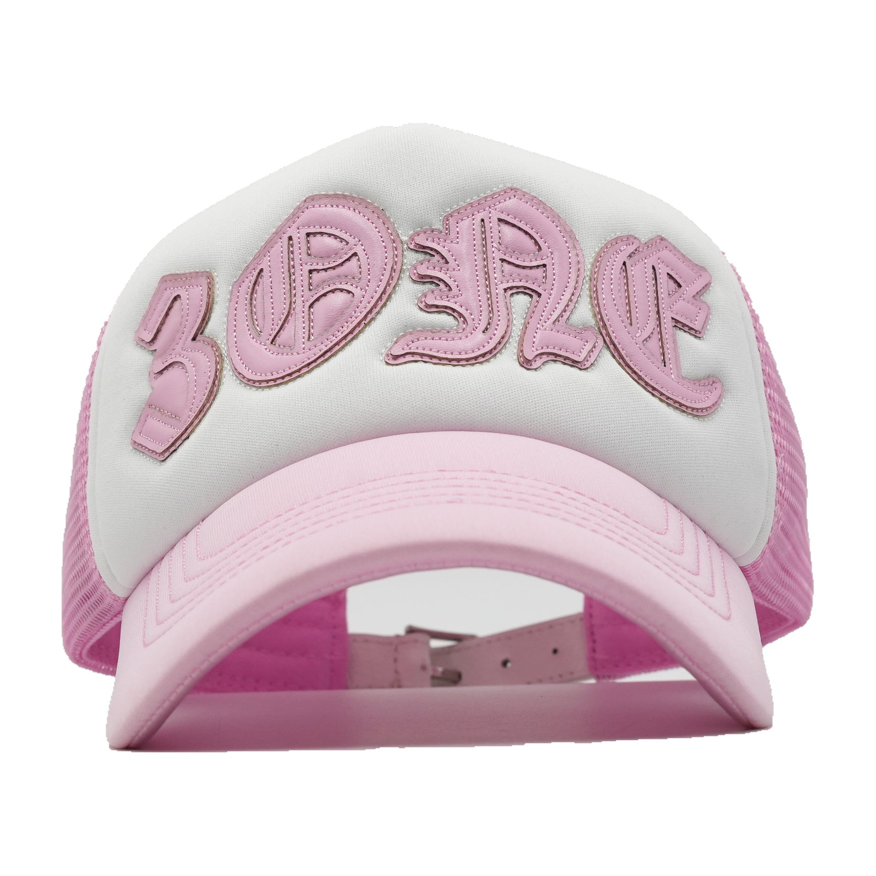 3ONE PINK curved brim — studio photograph DSC00283