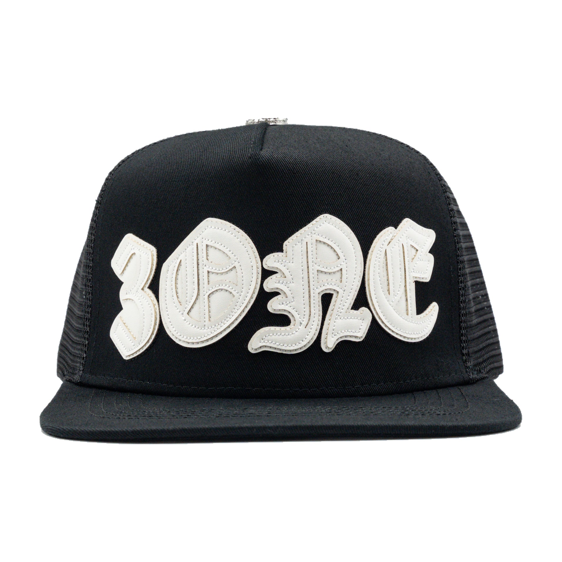 3ONE BLACK/WHITE flat brim — studio photograph DSC00122