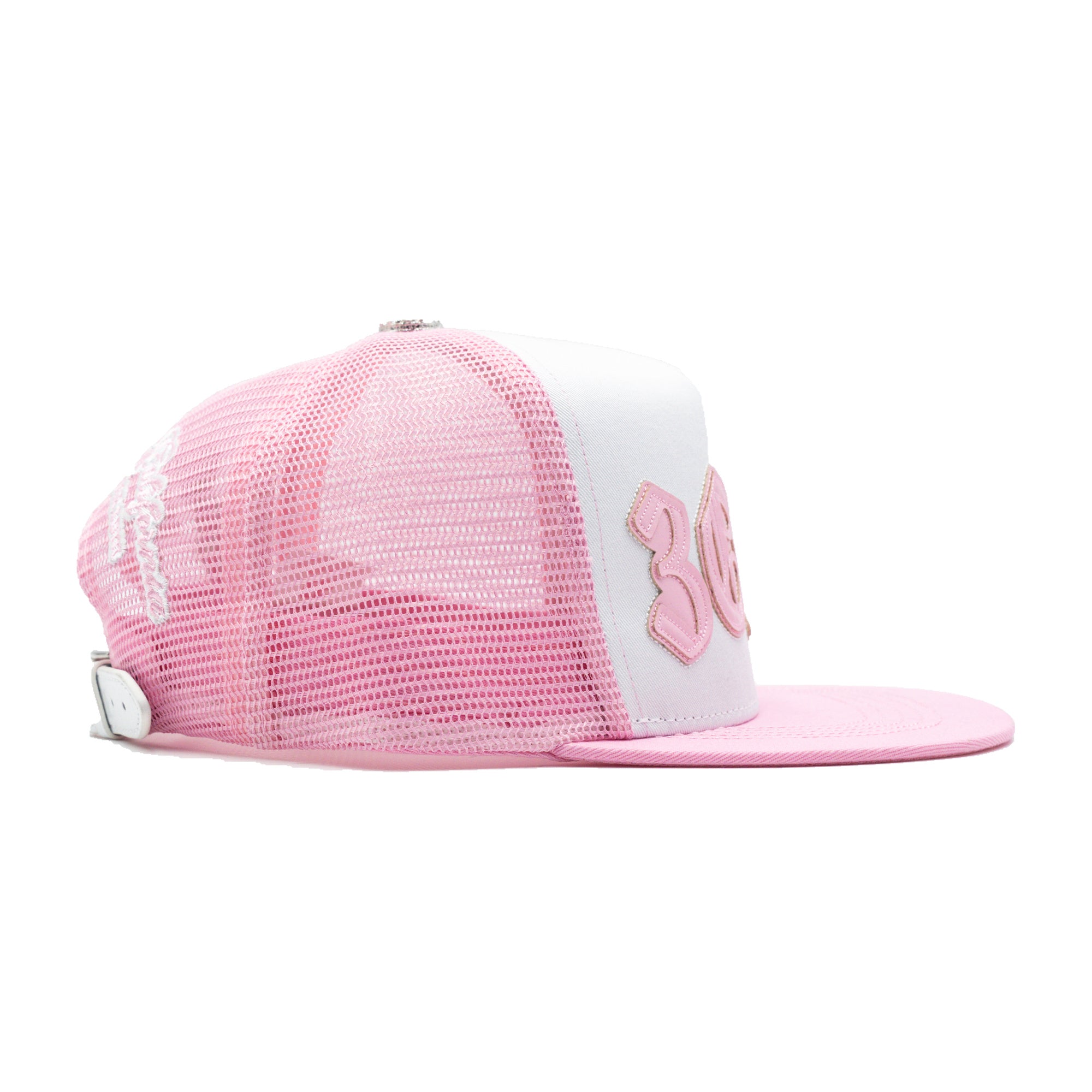 3ONE PINK flat brim — studio photograph DSC00148