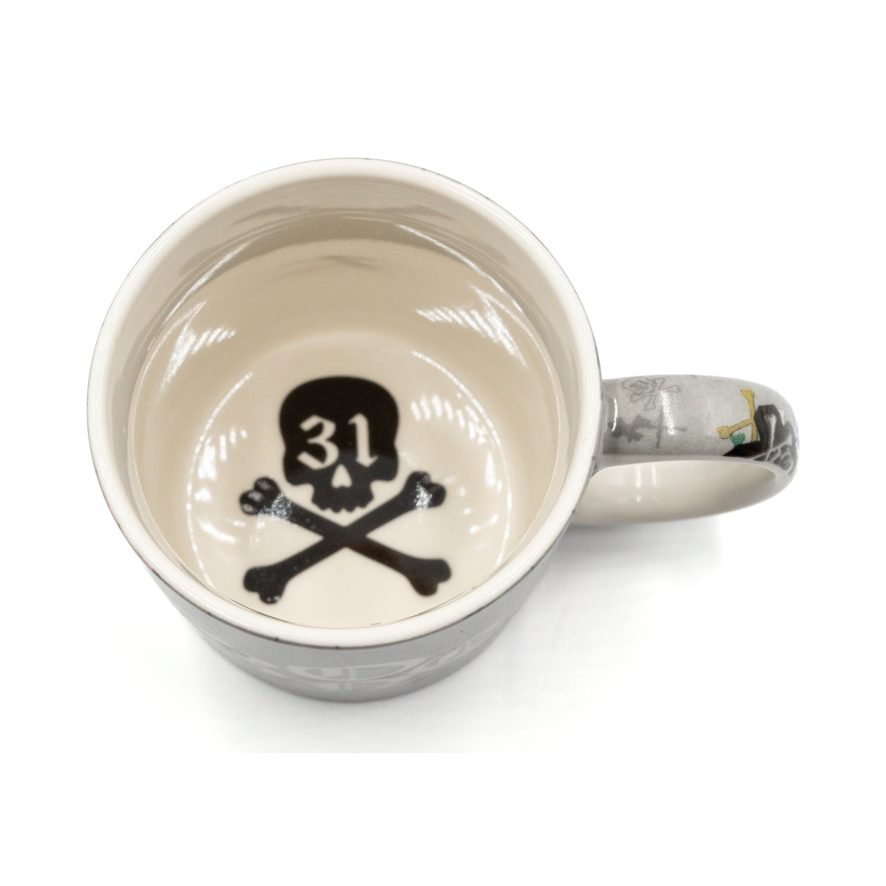 3ONE MUG SET — cement graphic, interior detail