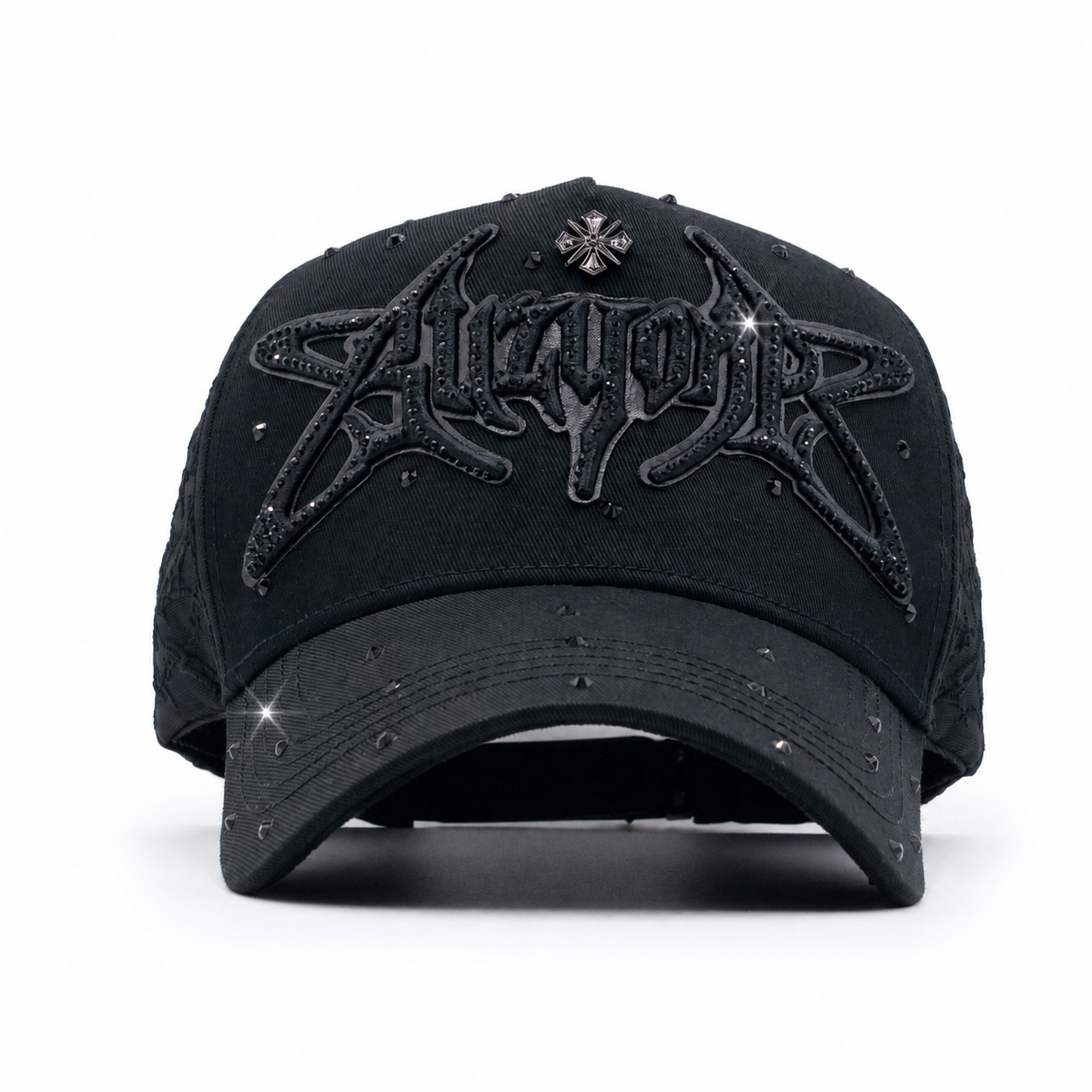 BZ1 TOTAL BLACK hat front view